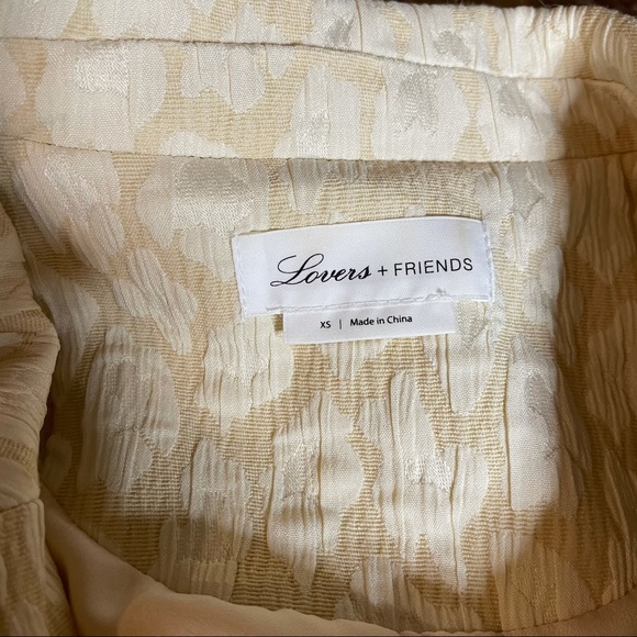 Lovers + Friends Jay Blazer Dress Neutral Leopard - Picture 5 of 8